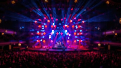 Fototapeta premium Vibrant lighting effects during live music event