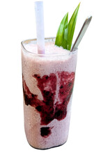 Berry Smoothie with Tropical Garnish