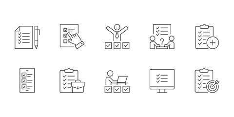 done. goals. progress icons. icons. This icon set shows tasks, teamwork, and progress tracking. The simple line style makes it perfect for business and productivity use.