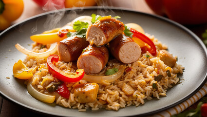 rice with chicken and vegetables