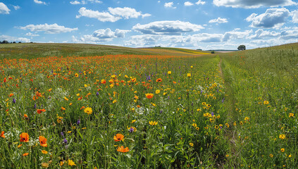 field with poppies