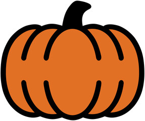 Minimalist Pumpkin Vector Illustration