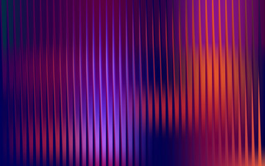 Abstract background with vertical lines and gradient of purple, red and orange