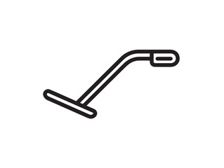 Fototapeta premium Elegant Hand Cultivator Icon Simple Modern Vector Drawing