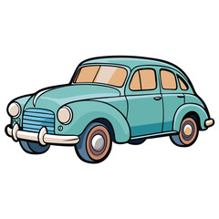 retro car vector