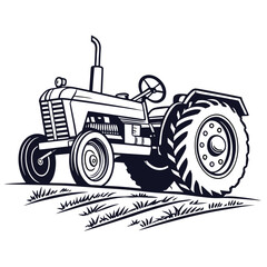 tractor isolated on white background