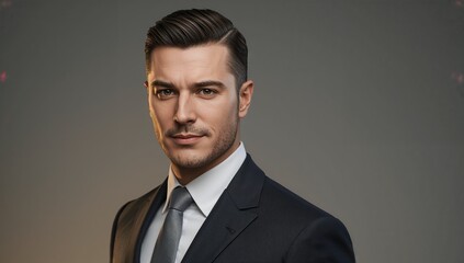 Confident Businessman in Formal Suit with Professional Look
