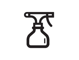 Hand Sprayer Gardening Icon Elegant Modern Vector Line Design