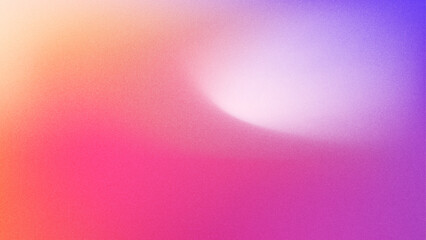 Gradient pink orange grainy texture background, noisy color gradient, for banner, poster, header, backdrop, cover, web design
