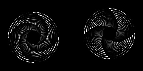 Spiral with gray colors lines as dynamic abstract vector background or logo or icon. spiral circle abstract dot spiral