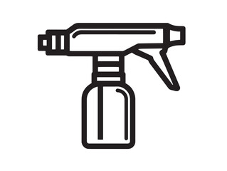 Precision Hand Sprayer Tool Icon Clean Vector Illustration