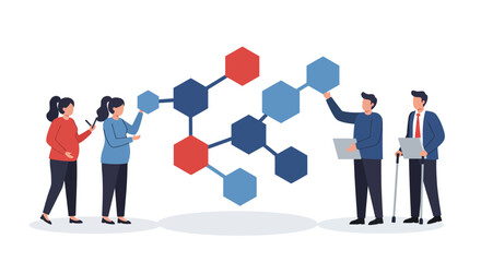 Fostering Innovation: Diverse Professional Team Collaborating for Strategic Business Growth