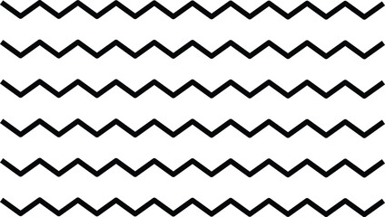  zigzag, dash line collection, wavy horizontal lines symbol, squiggly horizontal curvy squiggles, border set and scribble design elements illustration,
