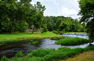Captivating small waterfall landscape