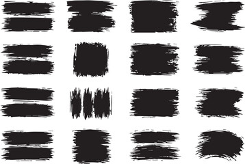 Black Grunge spray paint and brush strokes background