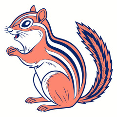 Cute chipmunk cartoon