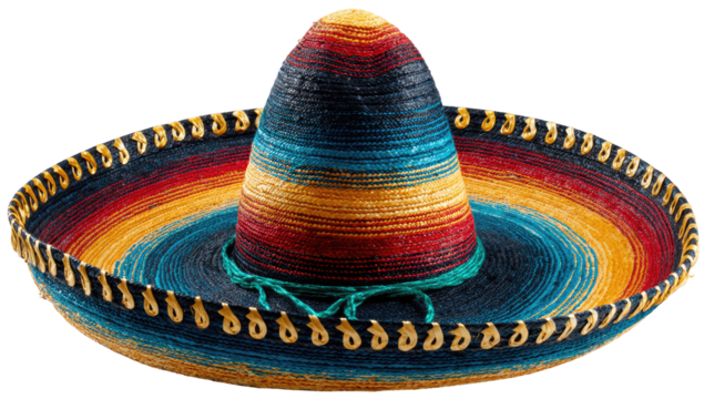 Vibrant multicolored sombrero (4)
