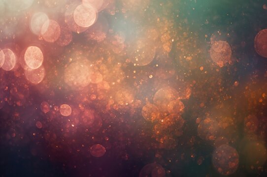 Blurred and grainy abstract backdrop featuring light trails and scattered keyboard illumination