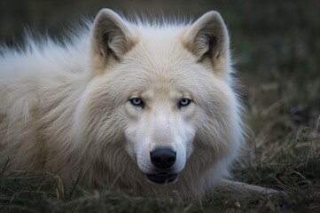 Obraz premium Adorable wolf roaming freely in nature