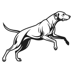 vector illustration of a dog