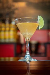 Classic cocktail glass with Daiquiri or Martini
