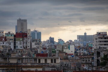Havana urban skyline with diverse architecture.