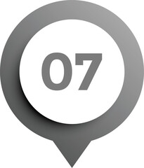 vector illustration of number style