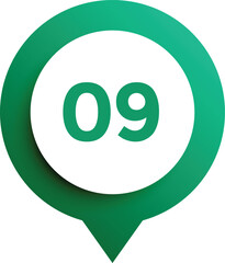 vector illustration of number style