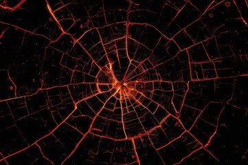 Obraz premium Background of a blazing fire with bright orange flames