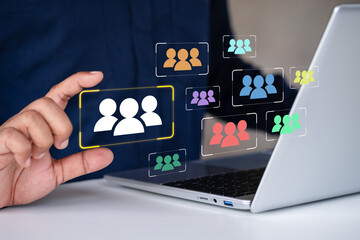 Niche marketing and personalization concept. Marketing segmentation strategy and consumer analysis....