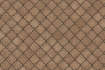 Fototapeta premium High-resolution mosaic tile featuring brown concrete stone origami design