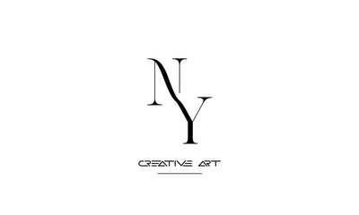 NY, YN, N, Y abstract letters logo monogram