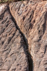 Scratched stone wall texture