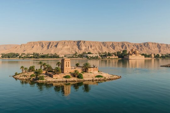 Exploring the islands along the great river with panoramic views of ancient sites