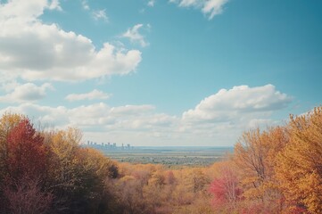 Fototapeta premium Stunning artistic representation of a forested landscape