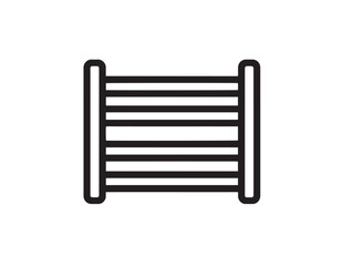 Farming Livestock Chute Symbol in Elegant Minimal Vector Style