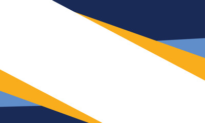 Abstract geometric background with bold diagonal shapes in blue, yellow, and white. Modern vector design perfect for business, banner, cover, presentation, or creative layout projects.