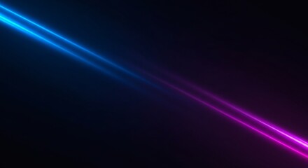 Neon Light Trails Futuristic Blue  Purple Glare.