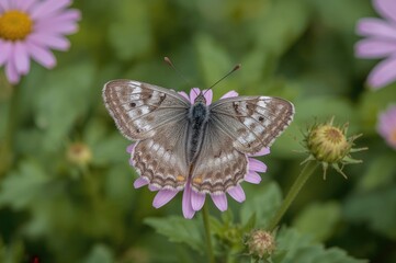 Obraz premium Common blue butterfly species (Polyommatus icarus)