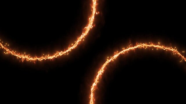 炎のようなオレンジのエネルギーが丸い円を描く,レーザー,火花,火,CG,アルファチャンネル,
Flaming orange energy forms a circular circle, laser, spark, fire, CG, alpha channel