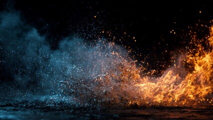 Colorful smoke on isolated background. Powder, particles , dust. mysterious fog and steam backdrop, creating a dreamy, atmospheric effect overlays.