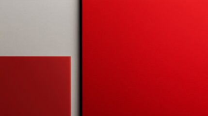 Obraz premium A Modern Geometric Background with Overlapping Rectangular Red and Grey Shapes
