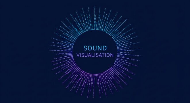 Sonic Bloom Abstract Soundwave Visualization.