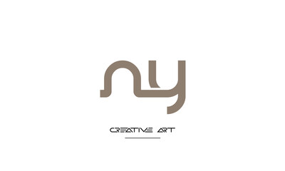 NY, YN, N, Y abstract letters logo monogram