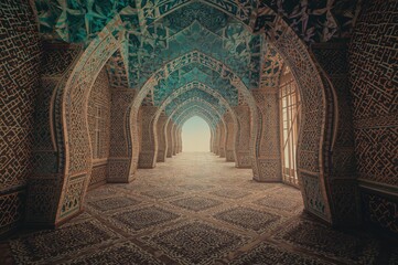 Exquisite Artistic Design with Arabesque Patterns