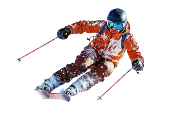 Sportsman in a skit suit on white background,png