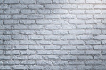 White-painted stone brick wall serving as a backdrop