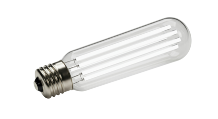Transparent LED light bulb with standard screw base  