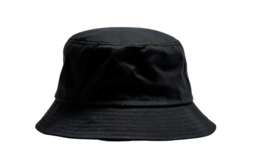 Dark navy blue bucket hat, front view