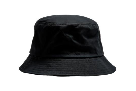 Dark navy blue bucket hat, front view